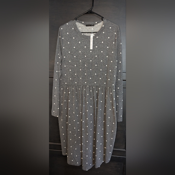 Simier Fariry L/S Polka Dot Dress Size XL - Picture 1 of 4